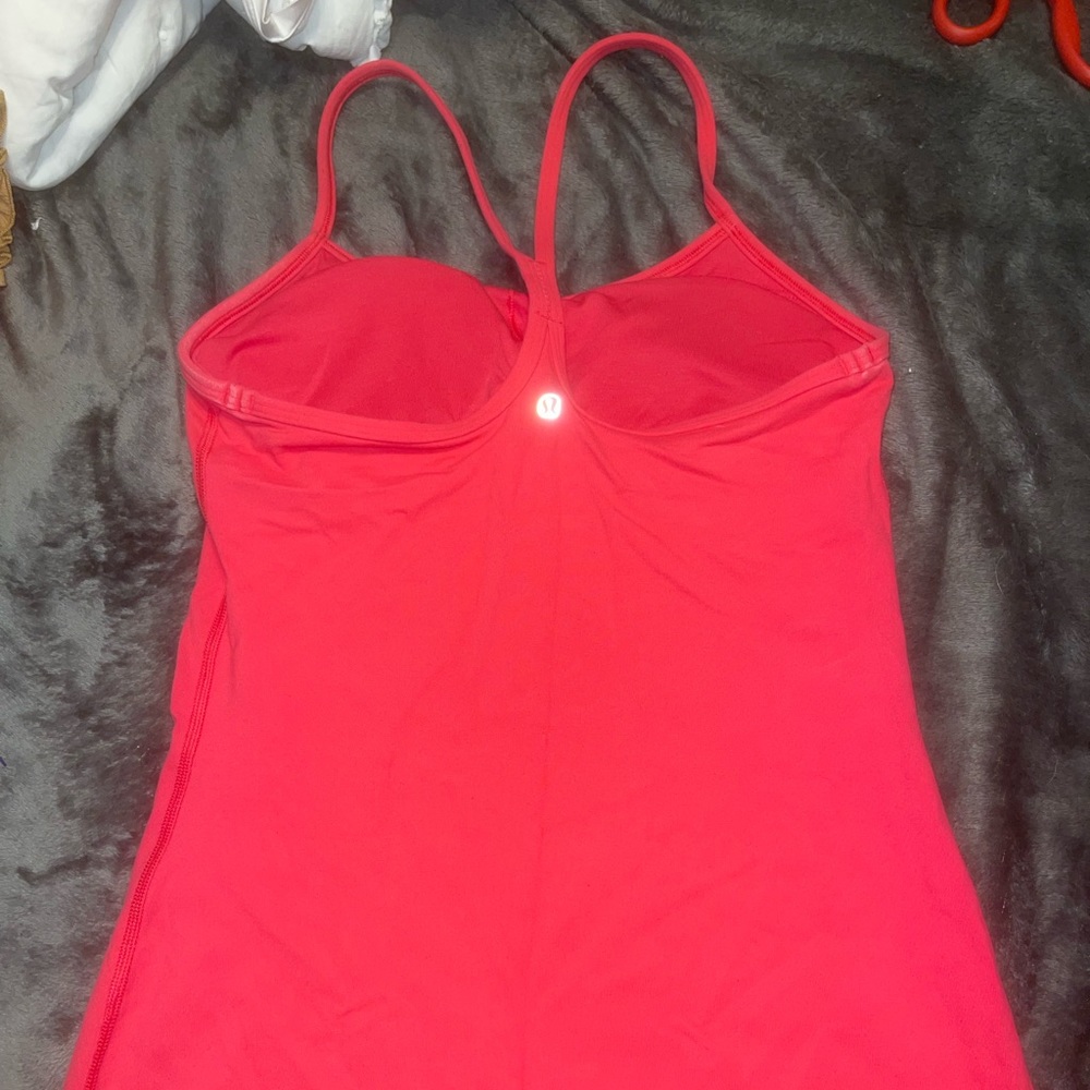 Hot pink lulu lemon tank top